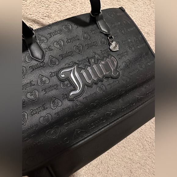 Juicy Couture Black Tote bag with embossed all over print logo - Picture 3 of 7